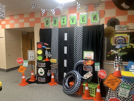 Energy Bus, Vbs Themes, Classroom Transformation, Construction Zone, Speed Limit, School Themes, Children's Ministry, Hallway Decorating, Bulletin Boards