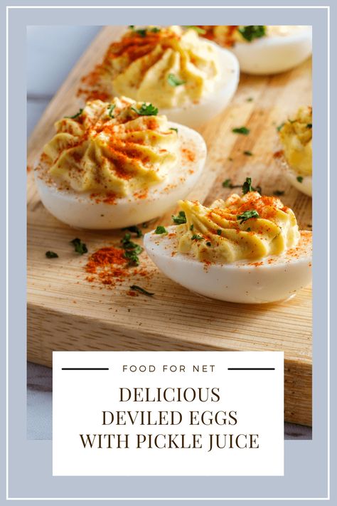 Pickled Deviled Eggs Recipe, Pickle Juice Recipe, Horseradish Deviled Eggs, Pickled Deviled Eggs, Spicy Deviled Eggs, Deviled Eggs Recipe Easy, Devilled Eggs Recipe Best, Easy Egg Recipes, Best Deviled Eggs