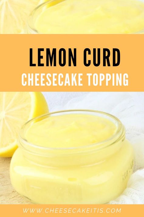 If you love that tart lemon flavor and are looking for a great cheesecake topping or filling, then you should try this lemon curd recipe!
@cheesecakeitis Lemon Curd Cheesecake, Cheesecake Topping, Donut Filling, Lemon Meringue Cheesecake, Lemon Pie Filling, Pancake Toppings, Cheesecake Toppings, Lemon Curd Recipe, Lemon Custard