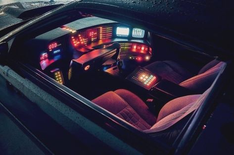 Car Futuristic, 80s Car, Interior Chair, Kitt Knight Rider, New Retro Wave, Street Racing Cars, Knight Rider, Retro Waves, Street Racing