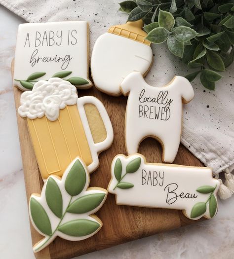 harper + honey bakery | a baby is brewing✨ • • • #babyshowercookies #babyisbrewing #babyisbrewingcookies #greenerycookies #pittsburghcookies #pennsylvaniacookies | Instagram Baby Tea Party, Baby Tea, A Baby Is Brewing, Baby Bash, Baby Is Brewing, Coed Baby Shower, Decorated Sugar Cookies, Baby Shower Cookies, Baby Sprinkle