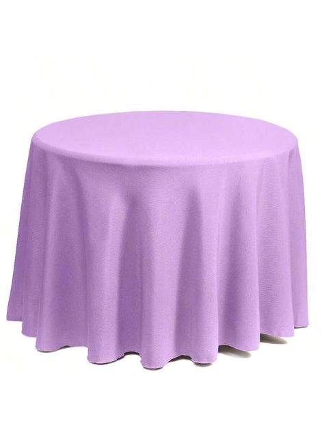 Lilac Purple  Collar  Polyester   Embellished   Kitchen & Dining Purple Velvet Tablecloth, Pink Table Cloth Circle, Purple Sequin Tablecloth, Small Purple Table Cloth, Red Round Tablecloth, Kitchen Tablecloths, Purple Collar, Round Table, Round Tablecloth