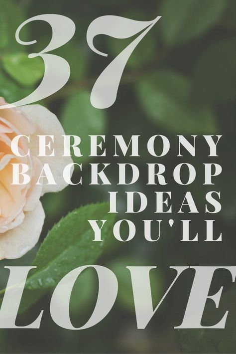 37 Gorgeous Ideas For Ceremony Backdrops via @weddingfor1000 Alter Backdrop Wedding Indoor, Wedding Altars Indoor, Natural Backdrop Ideas, Ceremony Backdrop Ideas, Simple Wedding Decorations Indoor Ceremony Backdrop, Non Flower Wedding Backdrop, Low Ceremony Backdrop, Wedding Backdrop Reception For Pictures, How To Hide Walls For A Wedding