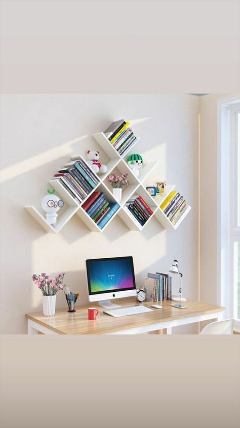 Bedroom Small Bookshelf Ideas, Small Bookshelf Ideas On Wall, Bookshelf Design Wall Small Spaces, Small Book Shelf Ideas Bedroom, Book Shelf Ideas Bedroom Small Spaces Wall Shelves, Small Book Shelves Ideas, Aesthetic Book Shelf Ideas, Book Shelf In Bedroom Ideas, Book Shelves In Bedroom Small Spaces