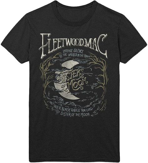 Fleetwood Mac T Shirt Sisters of The Moon Official Mens Black L : Amazon.co.uk: Fashion Fleetwood Mac Tshirt, Sisters Of The Moon, Fleetwood Mac Shirt, Moon Tshirt, Moon Shirt, Fleetwood Mac, Moon Design, Quality T Shirts, Band Tees