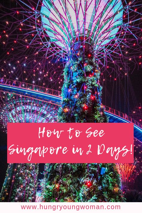 How to Spend 2 days in Singapore and See Everything - hungryoungwoman Best Places In Singapore, Singapore Sights, Singapore Itinerary, Singapore Tour, Travel Destinations Asia, Singapore Travel, Southeast Asia Travel, Gardens By The Bay, Asia Destinations