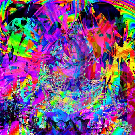 Eye Strain Aesthetic, Eyestrain Aesthetic, Eyestrain Art, Scene Core, Dreamcore Weirdcore, Rainbow Aesthetic, Glitch Art, Eye Strain, Funky Art