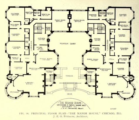 Floor plan of the Manor House, Chicago Castle Layout Floor Plans, Castle Floor Plans Medieval, Manor Layout, Palace Floor Plan, Bloxburg Castle, Manor House Plans, Minecraft Castle Blueprints, Manor Floor Plan, Castle Layout