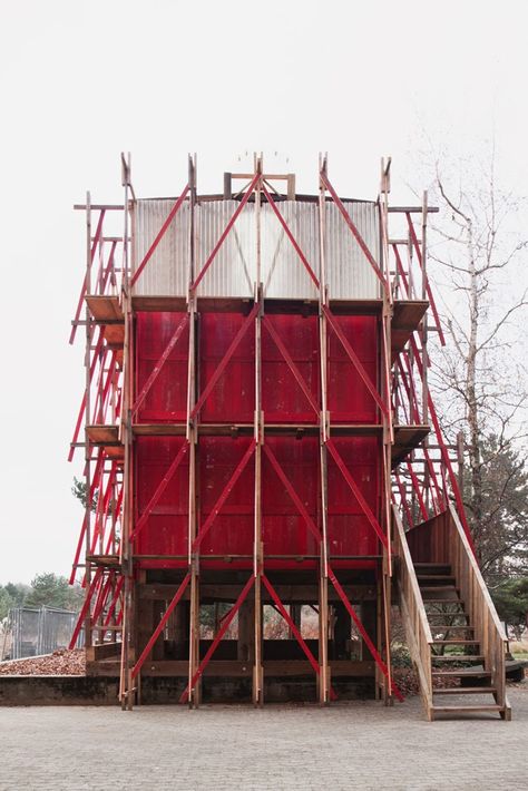 Majestic Plumage: Studio Tom Emerson : Monks Parlour Scaffolding Architecture, Mood Architecture, Tom Emerson, Arch Exterior, Ephemeral Architecture, Temporary Architecture, Baba Jaga, Modern Architecture Interior, Wood Architecture