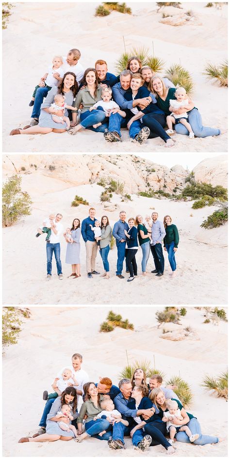 Entire Family Photoshoot, Large Family Picture Poses, Large Family Beach Pictures, Beach Large Family Photos, St George Family Pictures, Large Extended Family Pictures, Extended Family Pictures Poses, Large Family Photo Poses, St George Family Photos