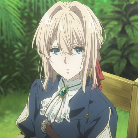 Violet Evergreen, Violet Evergarden Anime, The Ancient Magus Bride, Black Choker Necklace, Violet Evergarden, Anime Cover Photo, Anime Monochrome, Anime Character Drawing, Iconic Characters