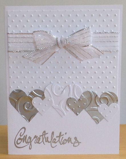 Homemade Wedding Cards, Engagement Cards Handmade, Stampin Up Wedding Cards, Wedding Shower Cards, Anniversary Cards Handmade, Wedding Day Cards, Wedding Cards Handmade, Bridal Shower Cards, Embossed Cards