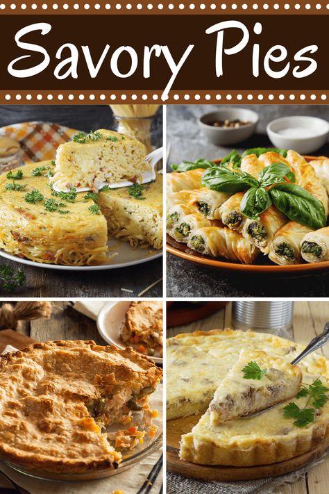 Savory pies are perfect to make for dinner on a chilly evening. From chicken pot pie to shepherd's pie, these easy recipes are warm, comforting, and delicious. Savory Pie Crust Recipe, Dinner Pie Recipes, Savory Hand Pies Recipes, Honey Parsnips, Pumpkin Hand Pies, Savory Pie Crust, Pies Easy, Hand Pies Savory, Dinner Pies