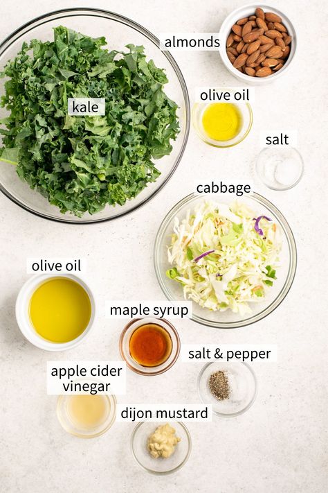 Copycat Chick-fil-A Kale Crunch Salad | Liv Gluten-Free Chic Filet Kale Crunch Salad, Copycat Kale Crunch Salad, Chick Fila Kale Crunch Salad Dressing, Copycat Cfa Kale Salad, Best Kale Salads, Salad Dressing For Kale Salad, Chik Fila Kale Crunch Salad, Copycat Kale Crunch Salad Chickfila, Copycat Chik Fil A Kale Salad