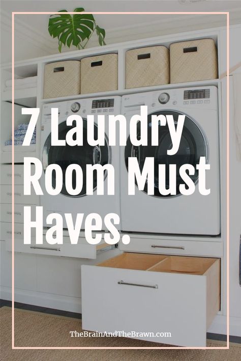 #storage #laundryroomdesign Utility Room Built Ins, Laundry Room Closet Ideas, Laundry Room Decor Ideas, Laundry Room Organization Ideas, Ikea Laundry Room, Laundry Room Design Ideas, Narrow Laundry Room, White Laundry Rooms, Laundry Room Ideas Small Space