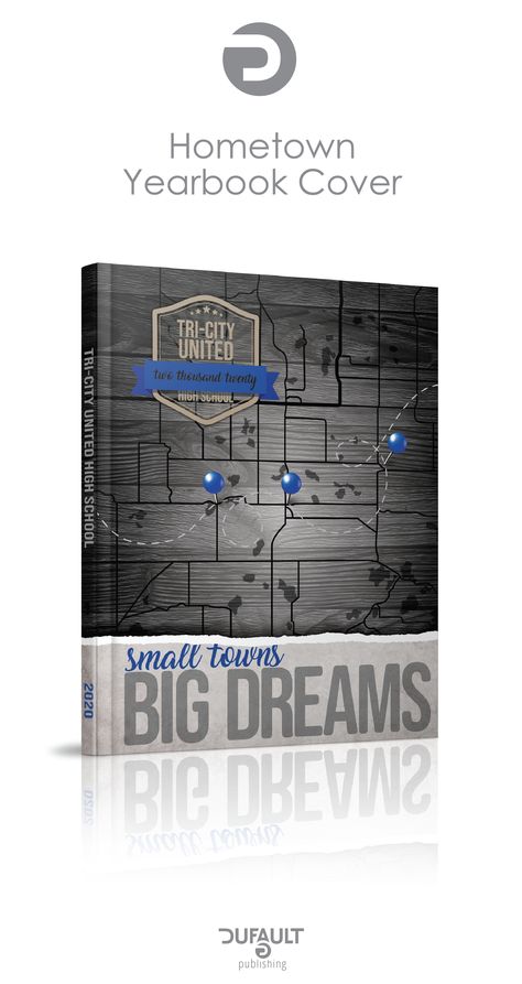 Small Town Big Dreams Yearbook, Yearbook Titles, Yearbook Advisor, Yearbook Staff, Yearbook Cover, Yearbook Layouts, Yearbook Covers, Yearbook Themes, High School Yearbook