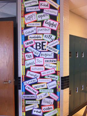 "Be" bulletin board - great way to encourage the character traits you wish to see in your students! Be Bulletin Board, Successful Student, Creative Bulletin Boards, School Hallway, Bulletin Board Ideas, Character Traits, Classroom Bulletin Boards, School Bulletin Boards, Classroom Door