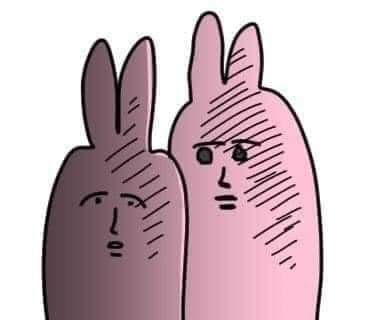 Pink Bunny Reaction Pic, Pink Rabbit Reaction Pic, Korean Reaction Pics Drawing, Korean Reaction, Bunny Meme, Goofy Drawing, Pink Rabbit, 캐릭터 드로잉, Jokes Pics