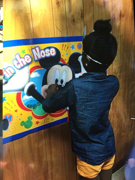 Game: pin the nose on Mickey Mouse The Nose, 1st Bday, 1st Birthday, Birthday