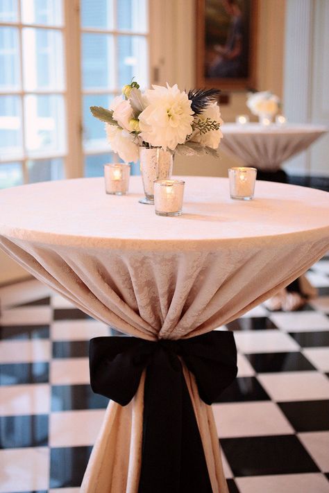 Tall cocktail tables with linens and tied with a bow (white linen & champagne or pink bow?) Silver Bridesmaid, Astuces Diy, Charlotte Wedding, Knuckle Ring, Everyday Ring, For Her, Modern Ring, Unique Ring, Jewelry Unique