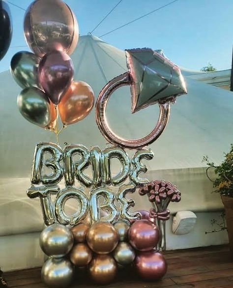 Bride To Be Balloons, Bridal Shower Inspiration, Pre Wedding Party, Blossom Design, Balloon Animals, Tolu, Balloon Bouquet, To Be, Bride To Be