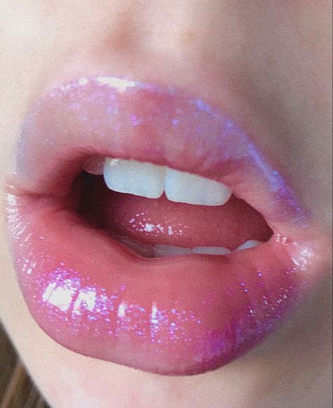 Glass Skincare, Anime Lips, Lips Photo, Muted Purple, Glitter Lip, Glitter Lip Gloss, Purple Lips, Aesthetic Purple, Star Makeup