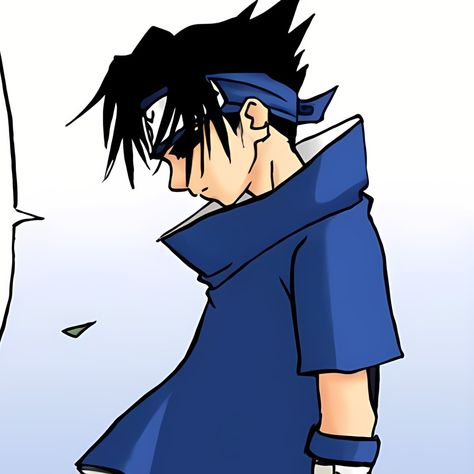 Kid Sasuke Pfp, Kid Sasuke, Naruto Panels, Sasuke Manga, Sasuke Icon, Sasuke Shippuden, Manga Colored, Naruto Boys, Naruto Manga