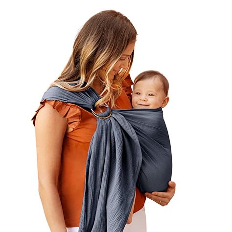 Moby Ring Sling offers hands-free support to parents who want to keep their babies close and content. The ring sling is a comfortable carrier for both baby and parent. It promotes bonding and helps reduce stress. Uppababy Stroller, Ring Sling Baby Carrier, Moby Wrap, Baby Carrying, Fawn Design, Wrap Carrier, Ring Sling, Baby Sling Carrier, Cotton Textile