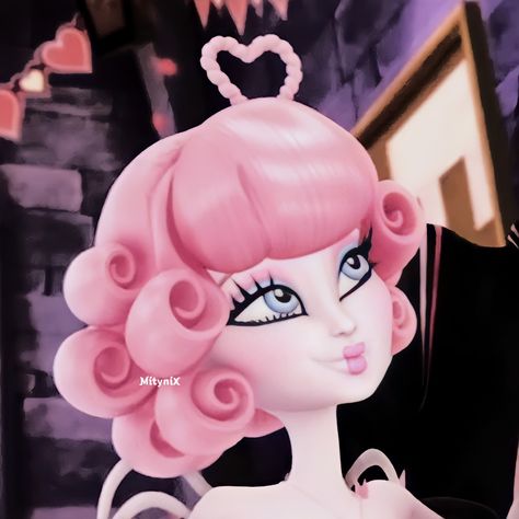 #C.A Cupid #Monster High #Icon #Simple #MH #Cartoon #Movies #Little Monster of Love #3D C A Cupid Aesthetic, C A Cupid Monster High, Cupid Monster High, Cupid Aesthetic, Monster High Icon, High Characters, Monster High Pictures, High Pictures, Monster High Art