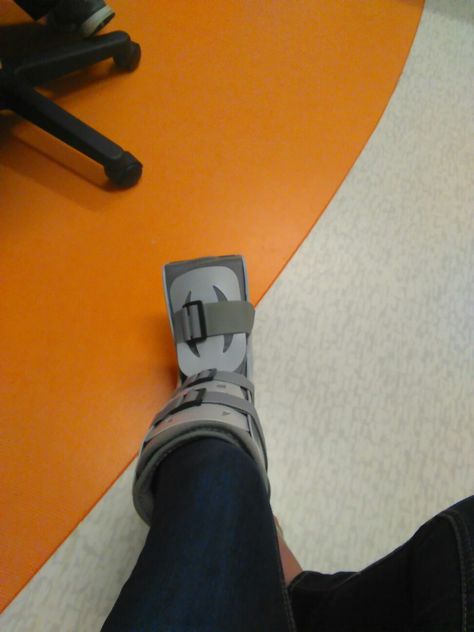 I got a medical boot today from orthopedics. I have tendonitis. *cries* Medical Boot, Bathroom Scale, Medical, Boots