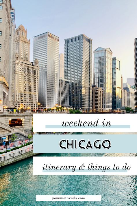 Perfect itinerary for 3 days in Chicago! Chicago Itinerary 4 Days, Chicago Itinerary 3 Days, 3 Days In Chicago, Chicago Family Vacation, Chicago Bachelorette Party, Chicago Places To Visit, Chicago Itinerary, Travel Chicago, Chicago Spring