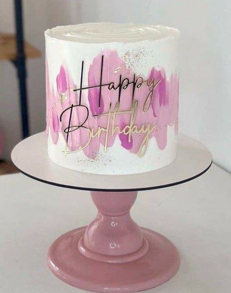 17 Birthday Cake, Pastry Chocolate, 40th Cake, Lavender Cake, Birthday Cake Decorating Ideas, Simple Birthday Decorations, Elegant Birthday Cakes, Cupcake Cake Designs, Simple Cake Designs