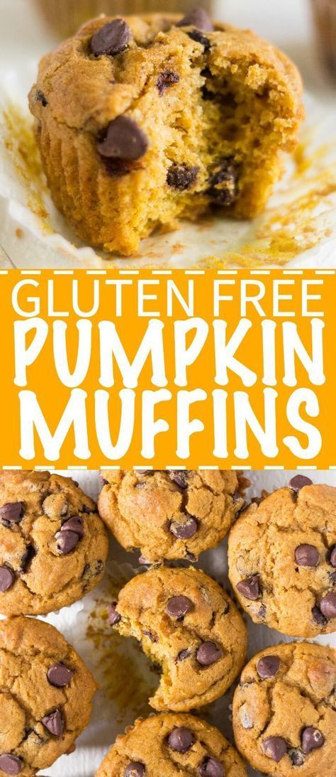 Pumpkin Train, Gluten Free Pumpkin Muffins, Muffins Healthy, Gluten Free Muffins, Gluten Free Sweets, Gluten Free Treats, Gluten Free Snacks, Fall Spices, Gluten Free Pumpkin