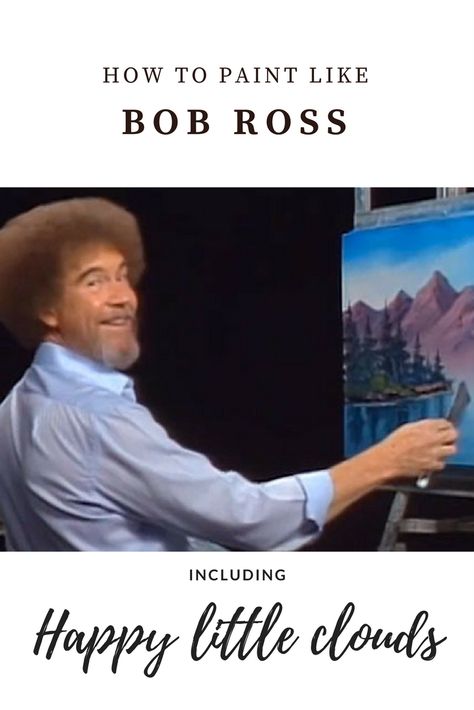 How to paint like Bob Ross - Gordon Bruce art Bob Ross Paintings Tutorials Easy, Bob Ross Painting Videos, Bob Ross Youtube, Paint Mountains, Bob Ross Art, Mountains And Trees, Bob Ross Paintings, Painted Vans, Starry Night Painting