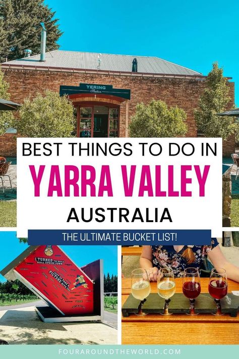 Discover the best things to do in the Yarra Valley with kids. We are going to help you plan an epic day trip to the Yarra Valley with kids, or better still, an extended stay, such as our 2-day Yarra Valley itinerary (or longer)! The Yarra Valley may be one of the most famous wine regions in Australia, but it is also a great family vacation destination within Victoria! Coombe Yarra Valley, Stones Of The Yarra Valley Wedding, Yarra Valley Australia, Upside Down Pictures, Barossa Valley Wineries, Skydive Australia, Stones Of The Yarra Valley, Yarra Valley, Australian Travel