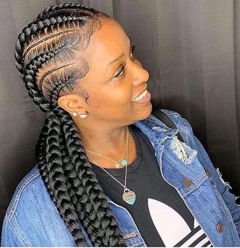 Braids Hairstyles For Summer, All Back Hairstyles, All Back Hairstyle, Latest Lace Styles, Ghana Braids Hairstyles, Hairstyles For Summer, Stylish Naija, Braid Ponytail, Ghana Braids