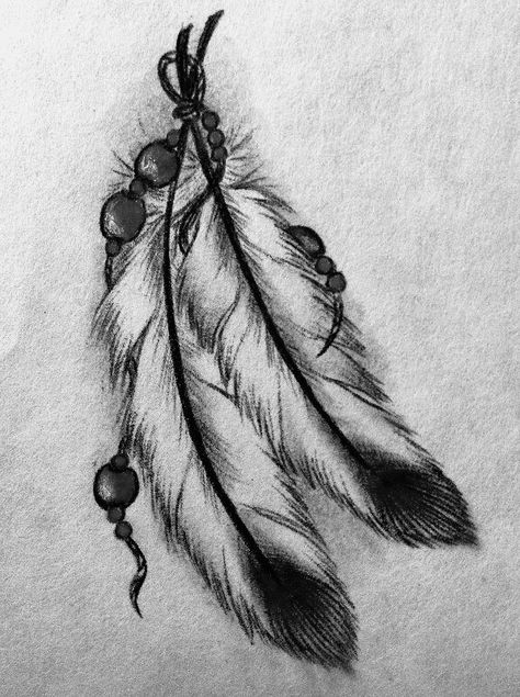 Native American Feathers Drawing, Native American Indians Tattoo, Native Feather Tattoos, Indigenous Tattoos, Native American Feather Tattoo, Feather Tattoo For Men, Eagle Feather Tattoos, Lisa Tattoo, Feather Tattoo Colour