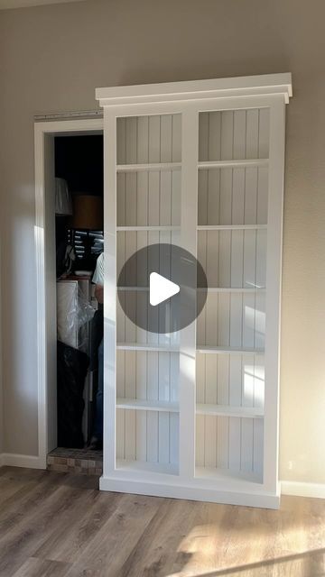 Sliding Shelf Door, Sliding Hidden Doors In Walls, Sliding Bookshelf Door Diy, Sliding Bookshelf, Bookshelf Sliding Door, Sliding Bookcase Door, Bookshelf With Doors, Sliding Hidden Door, Diy Bookcase Door