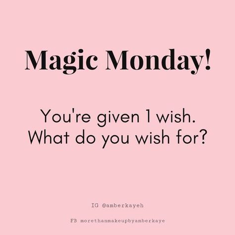 #Monday #Wishes #Magic | Facebook engagement posts, Interactive posts, Facebook engagement Facebook Questions, Monday Wishes, Interactive Facebook Posts, Pure Romance Consultant, Mary Kay Marketing, Facebook Engagement Posts, Engagement Posts, Small Business Quotes, Body Shop At Home