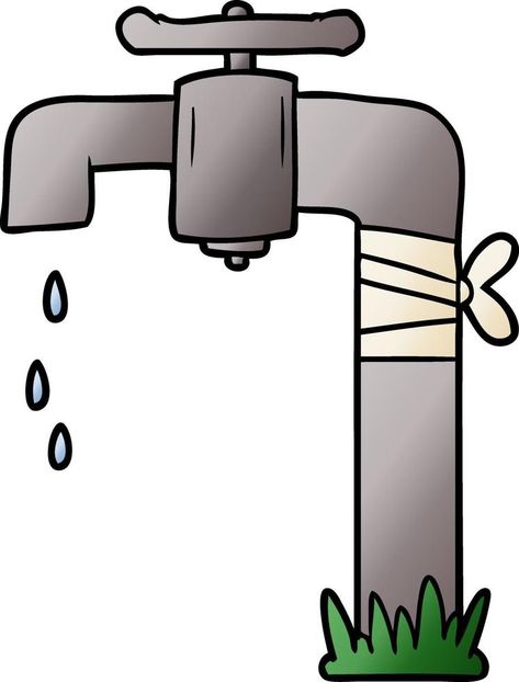 cartoon old water tap Water Tap Illustration, Water Illustration Vector, Water Tap, Tap, Vector Background, Background Design, Vector Free, Clip Art, Water