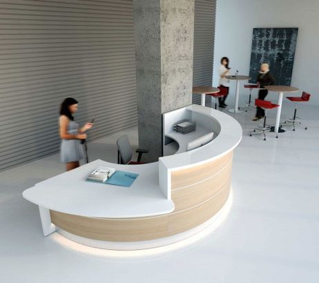 Circle Reception Desk, Round Reception Desks, White Reception Desk, Curved Reception Desk, Curved Desk, Office Reception Furniture, Reception Desk Counter, Modern Reception Desk, Medical Office Design