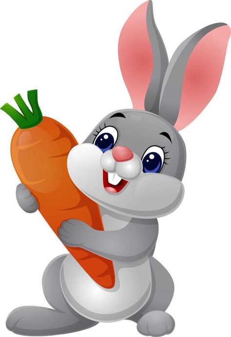 Cute rabbit cartoon holding a carrot Cartoon Rabbit Drawing, Bunny Rabbit Drawing, Animated Rabbit, Carrot Drawing, Gold Abstract Wallpaper, Rabbit Clipart, Cute Bunny Rabbit, Rabbit Pictures, Rabbit Drawing