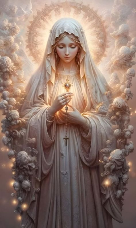 Mother Mary And Jesus, Mother Mary Wallpaper, Virgin Mary Picture, Mary Jesus Mother, Mother Mary Pictures, Jesus Mother, Virgin Mary Art, Mother Mary Images, Blessed Mary