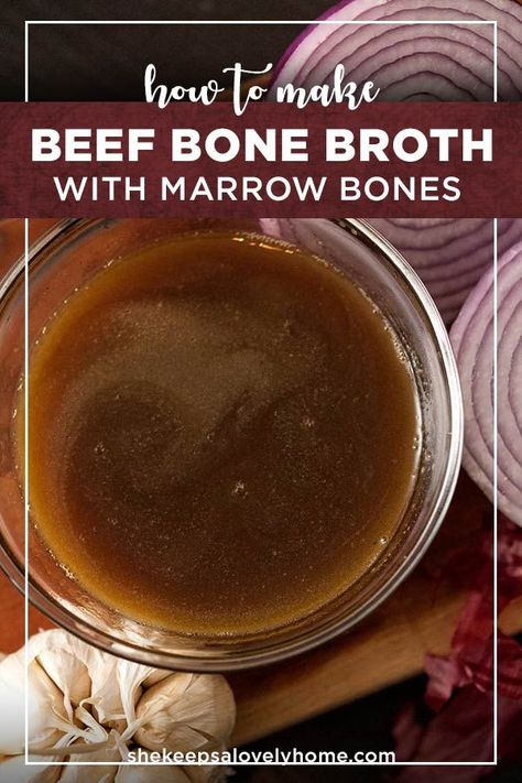 This easy crockpot beef bone broth is a fantastic base for rich soup recipes, and can also be made in an Instant Pot! 👑 Great for a busy day! Stay nourished, friends. Aloha from Alaska! 🌺//Jean #LoveBrazenly Bone Broth Recipe Crockpot, Rich Soup Recipes, Bone Broth Soup Recipes, Beef Stock Recipes, Slow Cooker Bone Broth, Beef Soup Bones, Marrow Recipe, Homemade Beef Broth, Chicken Bone Broth Recipe