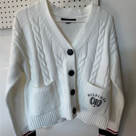 Tommy Hilfiger Cable Knit Cardigan Cable Knit Cardigan, Knit Cardigan, Cable Knit, Love Her, Tommy Hilfiger, Cable, Knitting, Closet