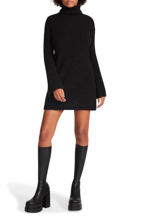 Holiday Dresses | Nordstrom Fall Sweater Dress, Long Sleeve Turtleneck Dress, Loafers Outfit, Mock Neck Sweater Dress, Ribbed Sweater Dress, Turtleneck Dress, Turtleneck Sweater Dress, Long Sleeve Sweater Dress, Mini Sweater Dress