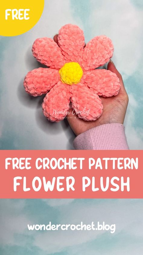 Bloom into creativity with this FREE flower plush crochet pattern! Perfect for adding a pop of color to your space or gifting to your favorite nature lover. Check it out now and crochet your way to a beautiful garden! #crochet #freepattern #flowerplush #handmade #diy #homedecor Poppy Crochet, Flower Plush, Easy Crochet Animals, Quick Crochet Patterns, Crochet Animals Free Patterns, Crochet Plant, Crochet Business, Crochet Design Pattern, Crochet Amigurumi Free Patterns