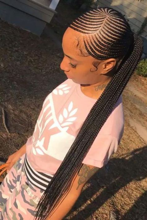 Protecting Hairstyles, Feedin Ponytail, Summer Cornrows, Vacation Braids, Ghana Weaving, Lemonade Braids, Twisted Hair, Ghana Braids, Braids Styles