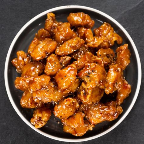 WHAT IS #DAKGANGJEONG?⁠ Dakgangjeong is a deep-fried crispy chicken dish glazed in a sticky, sweet, and spicy sauce.⁠ Shop #Kmeals and get your Korean #mealkit delivery Chicken Aesthetic, Sweet And Spicy Sauce, Chicken Dish, Spicy Sauce, Meal Kit, Korean Japanese, Crispy Chicken, Sweet And Spicy, Deep Fried