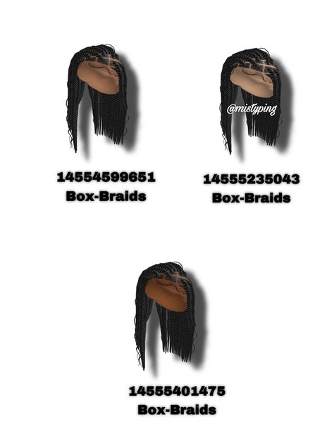 Hair Codes For Berry Ave Braids, Roblox Box Braids Codes, Berry Ave Braids Codes, Berry Ave Braid Hair Codes, Barry Avenue Codes Outfit Baddie Hair, Roblox Codes Braids, Bloxburg Braided Hair Codes, Braid Hair Codes For Berry Ave, Berry Avenue Braid Hair Codes